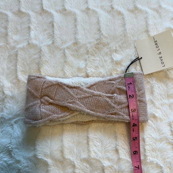 Love & Lore Pink Sherpa Lined Headband - Picture 6 of 8